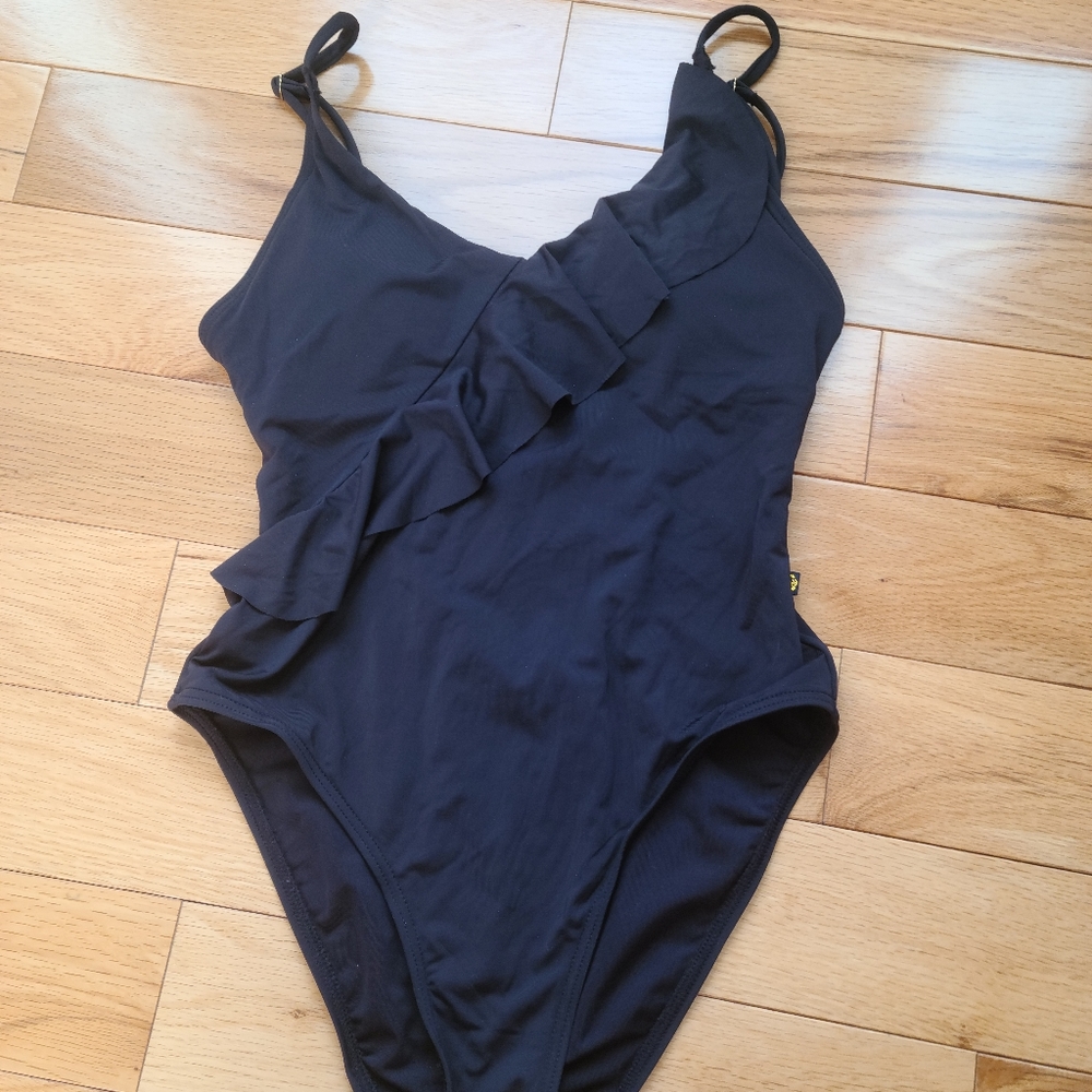 New Black One Piece Bathing Suit